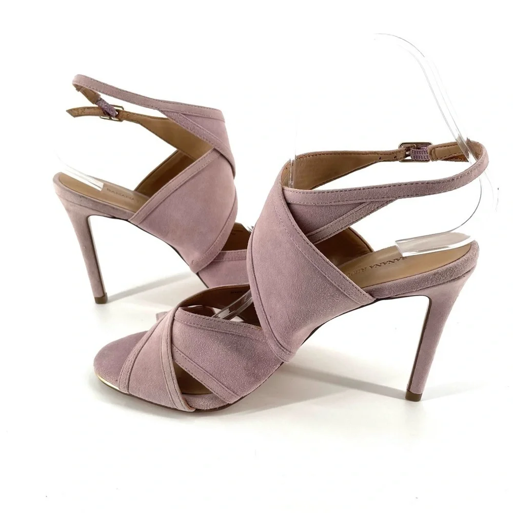 Banana Republic NEW Lavender Suede Jacee Heel